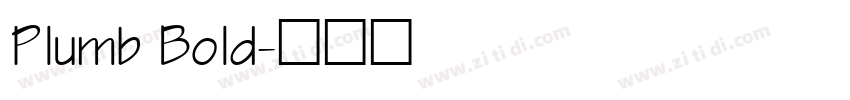 Plumb Bold字体转换